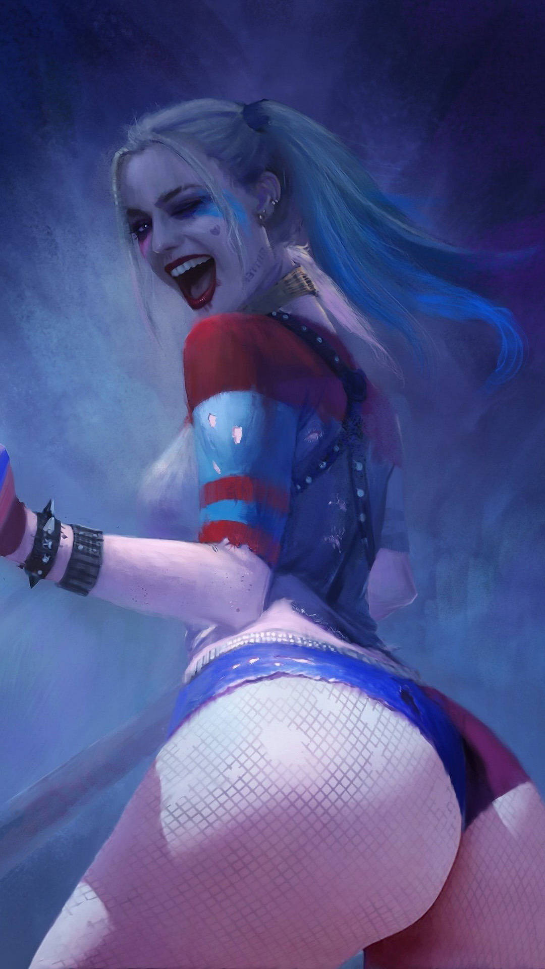 Harley Quinn Showing Her Badass Moves! Background