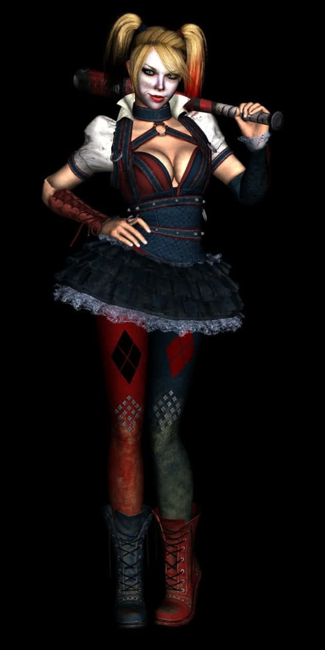 Harley Quinn Stands Ready To Wreak Havoc In Arkham City