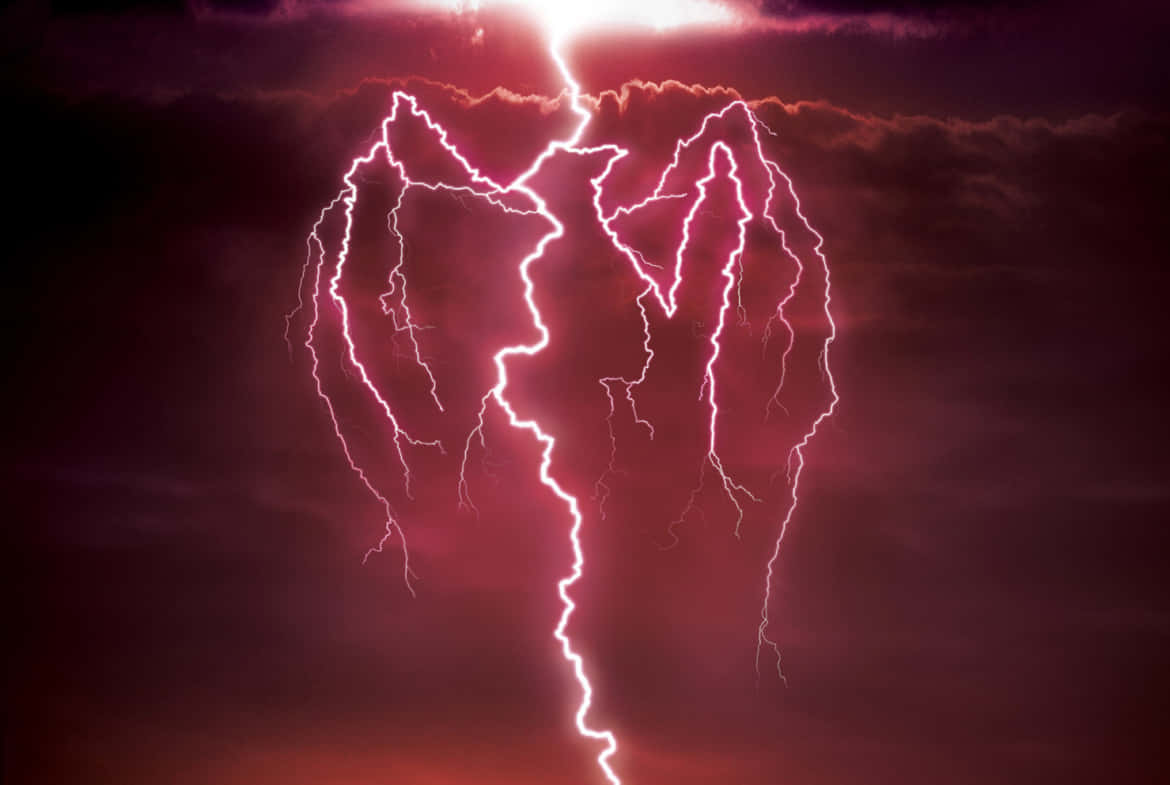 Harness The Power Of Red Lightning Background