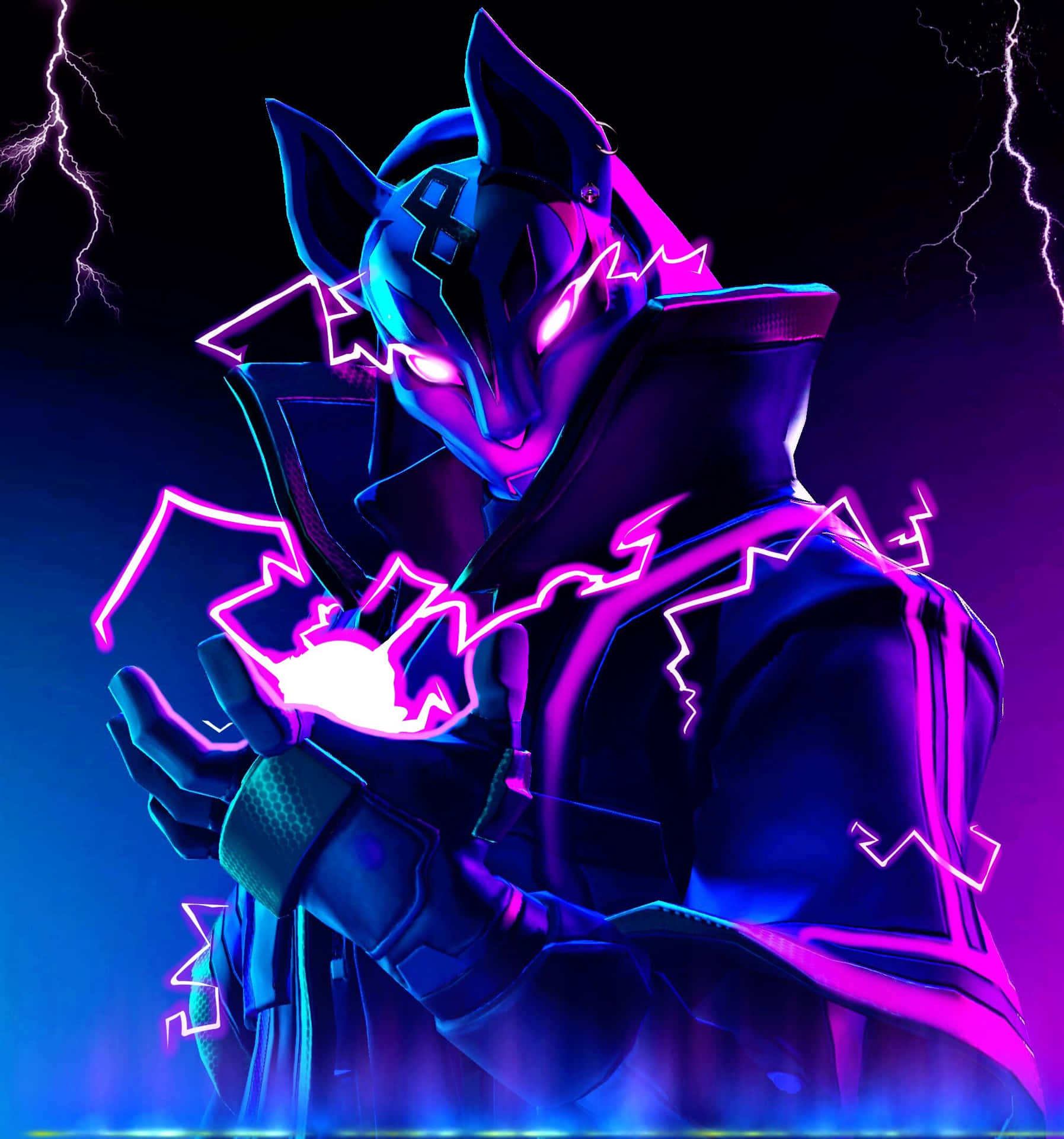 Harness Your Power And Join The Fight With Fortnite Purple Background