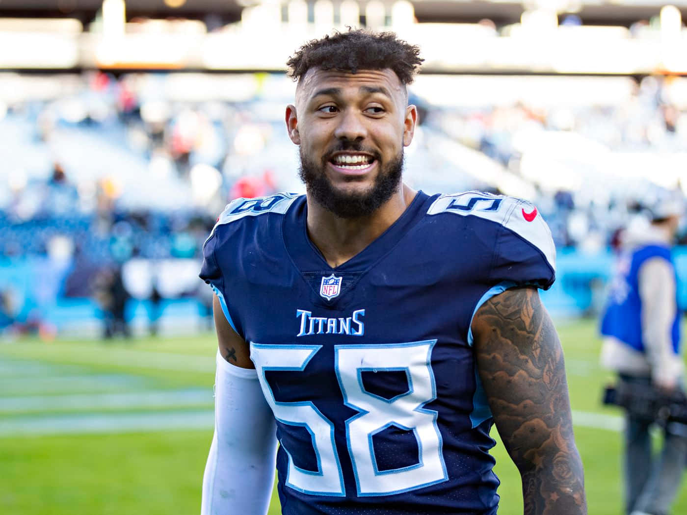 Harold Landry American Football Candid Background