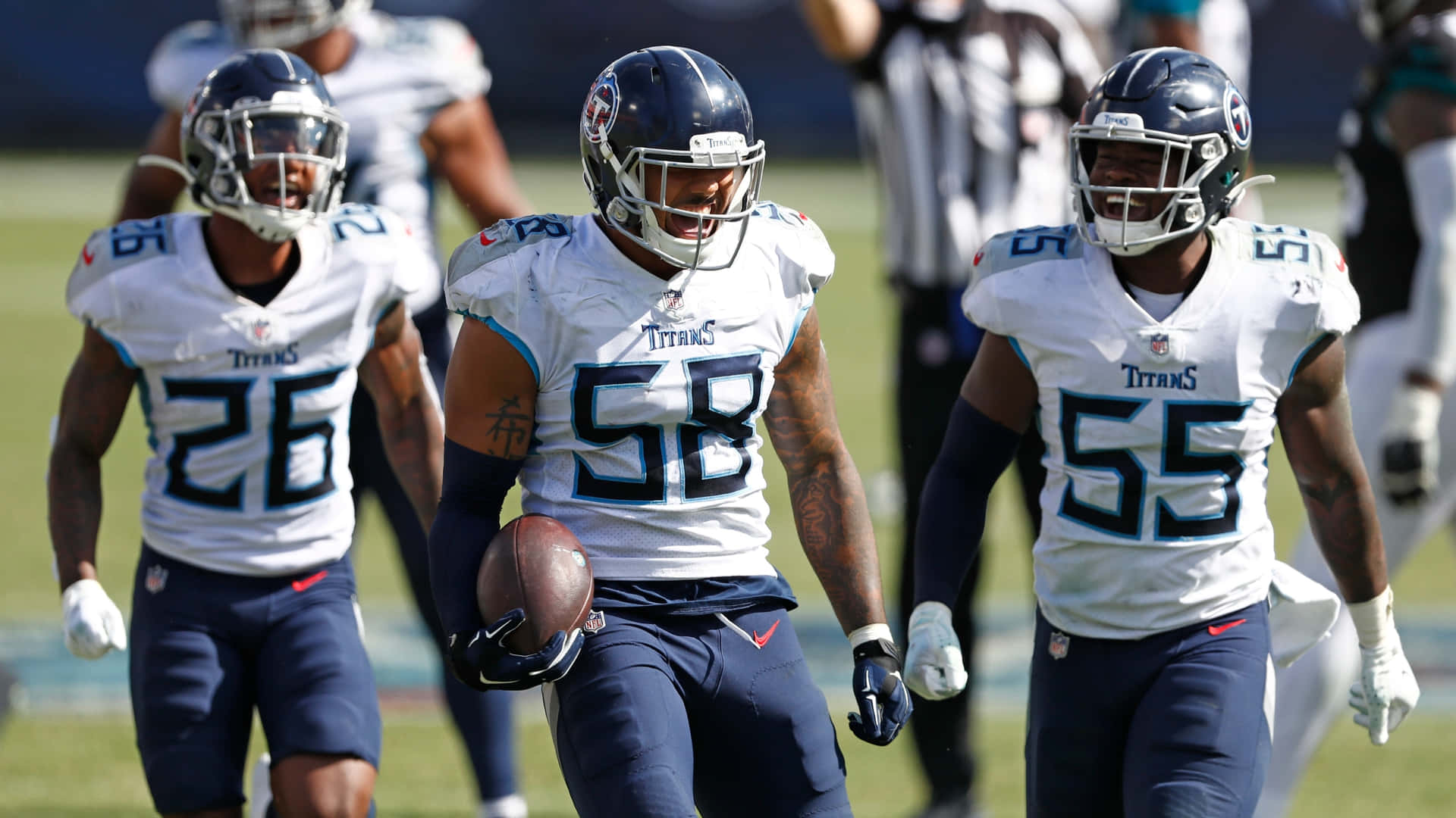 Harold Landry Of Tennessee Titans In Action Background