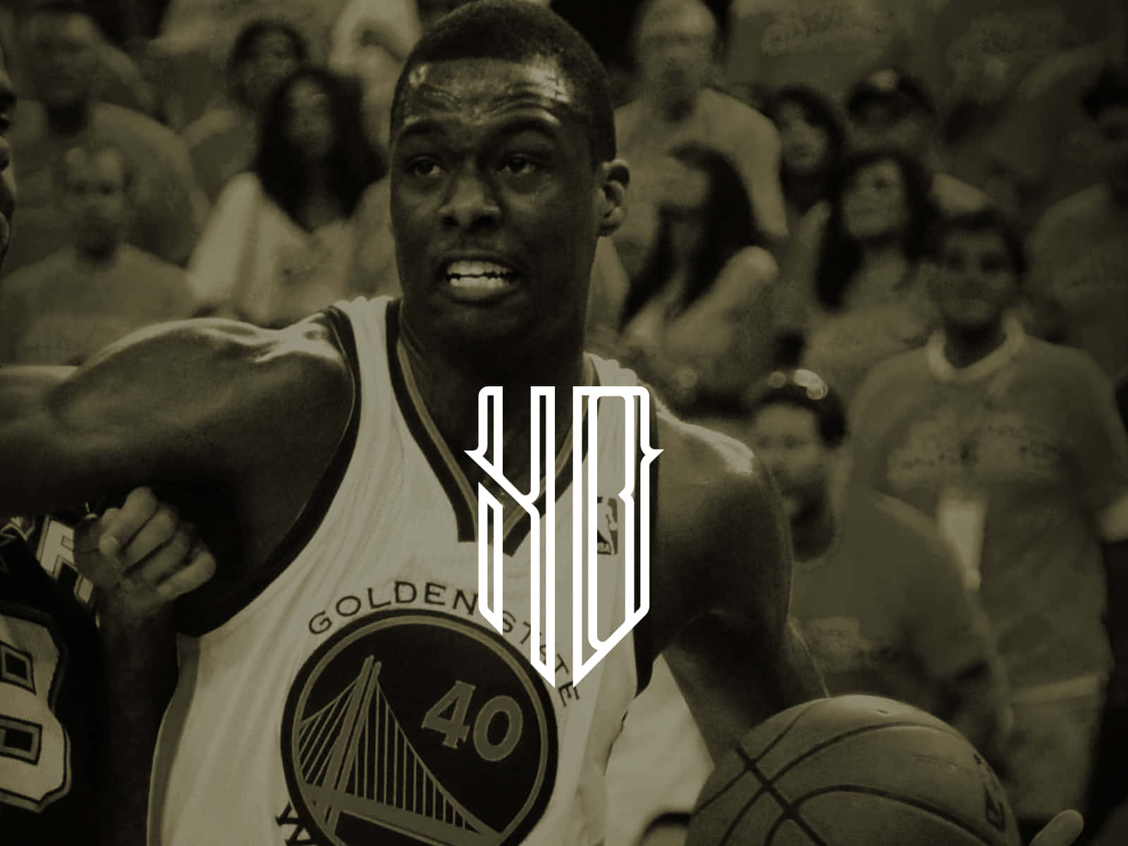 Harrison Barnes Initials Fanart Golden State Background