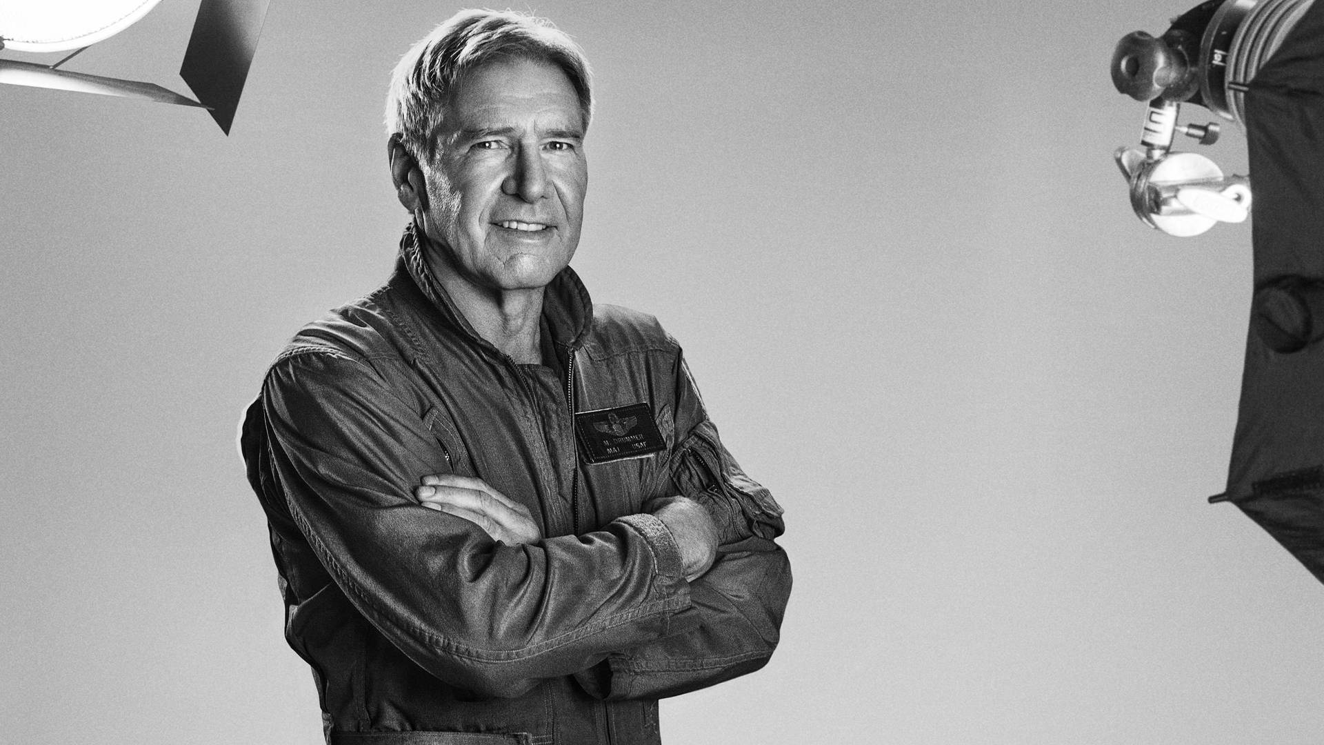 Harrison Ford On Set Photoshoot Background