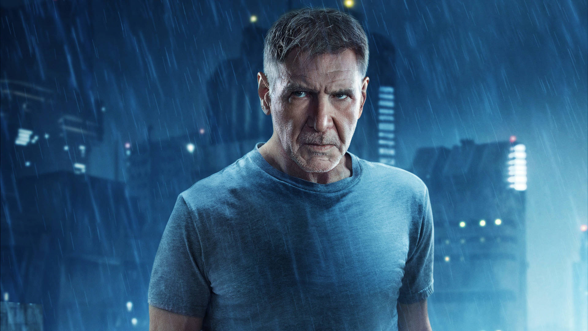 Harrison Ford Rick Deckard In Blade Runner Background