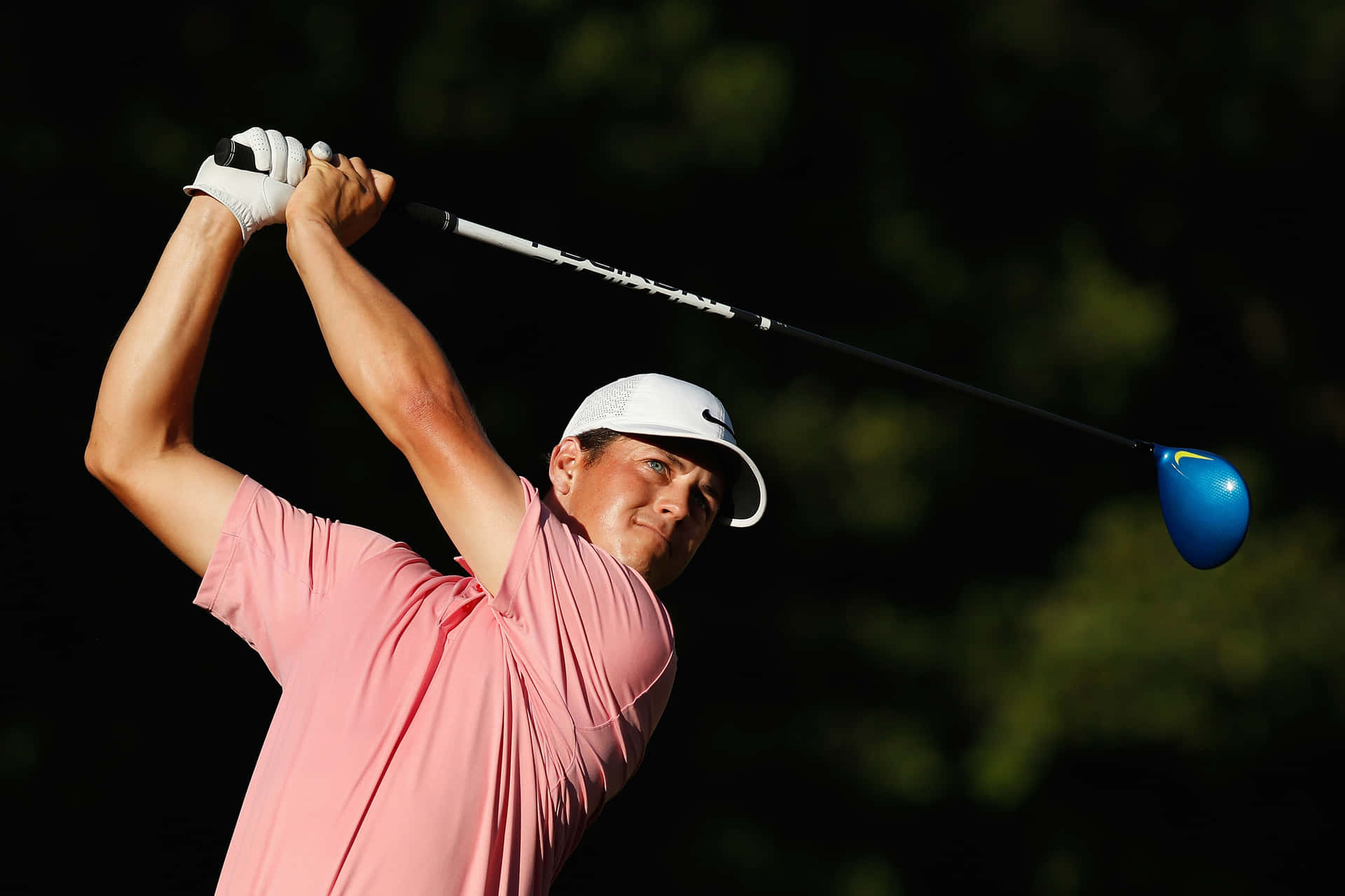 Harrison Frazar Victoriously Swinging Golf Club Background
