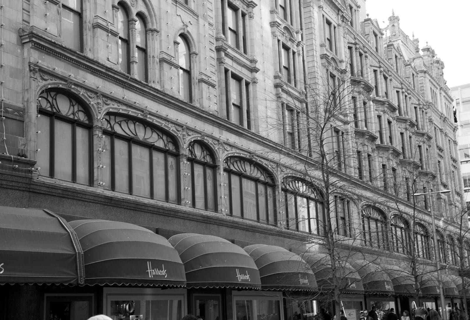 Harrods Black And White Background