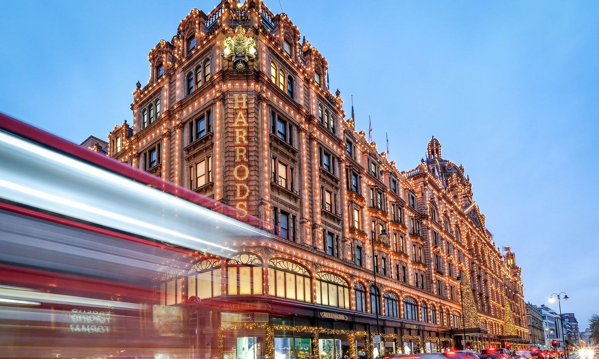 Harrods Blue Sky Background