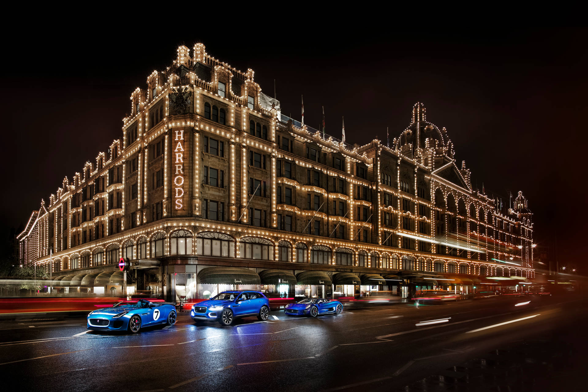 Harrods Cars Driving Background