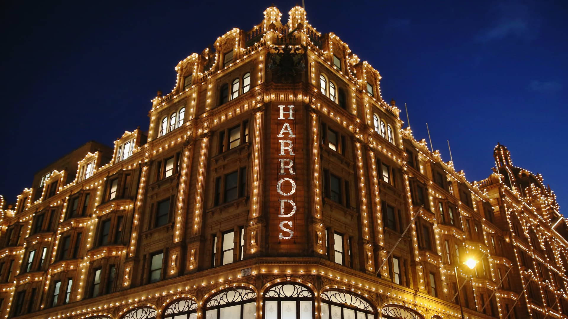 Harrods Dark Blue Background