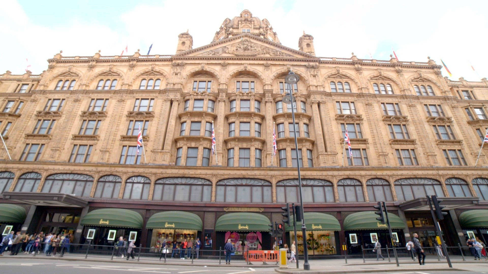 Harrods Front Entrance Background