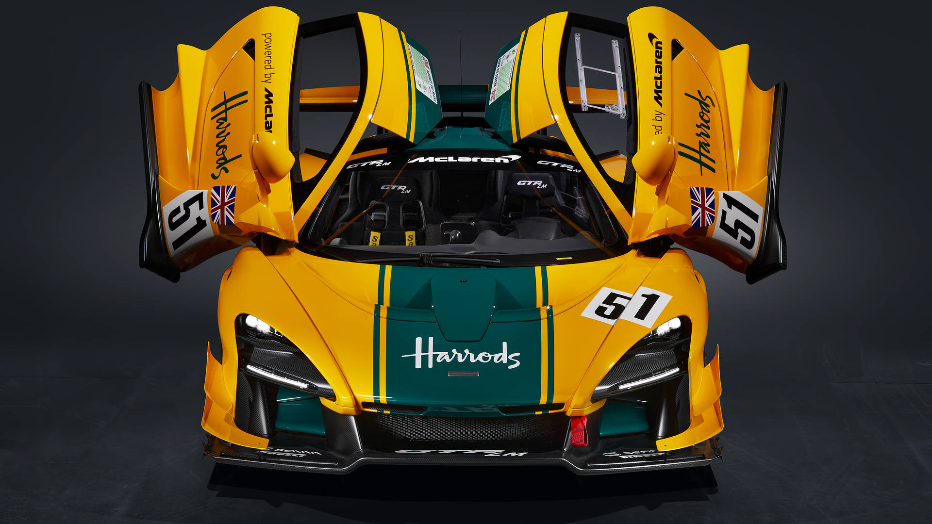 Harrods Mclaren Senna Aerial Background