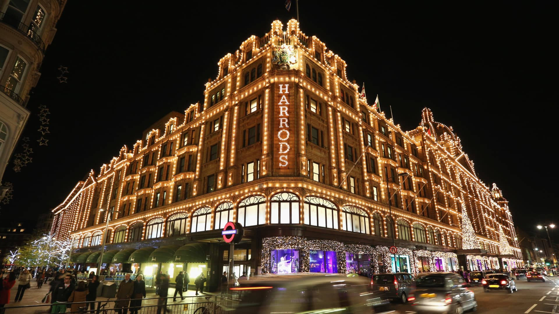 Harrods Night Lights Background