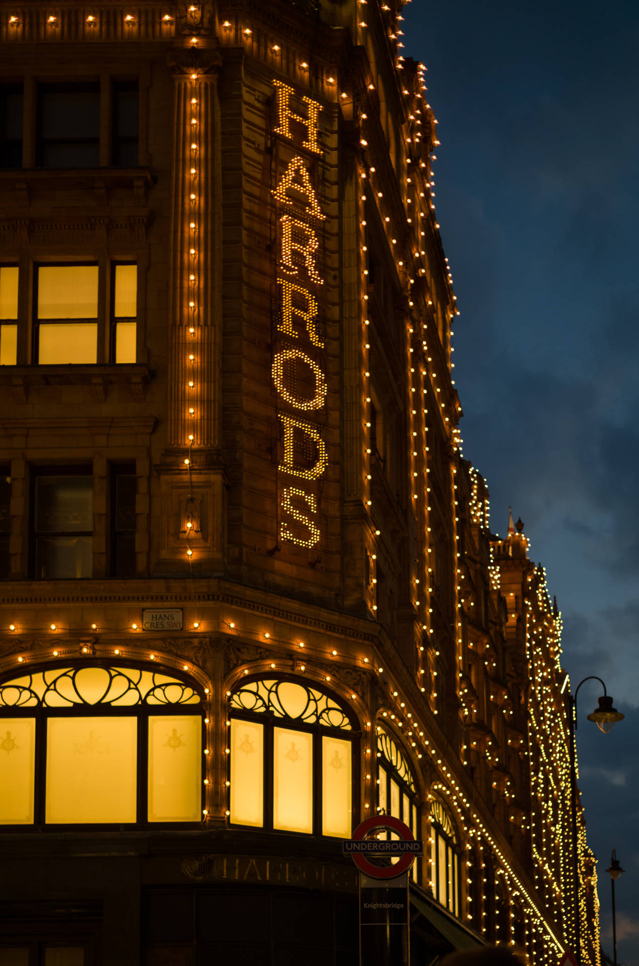 Harrods Signage Background