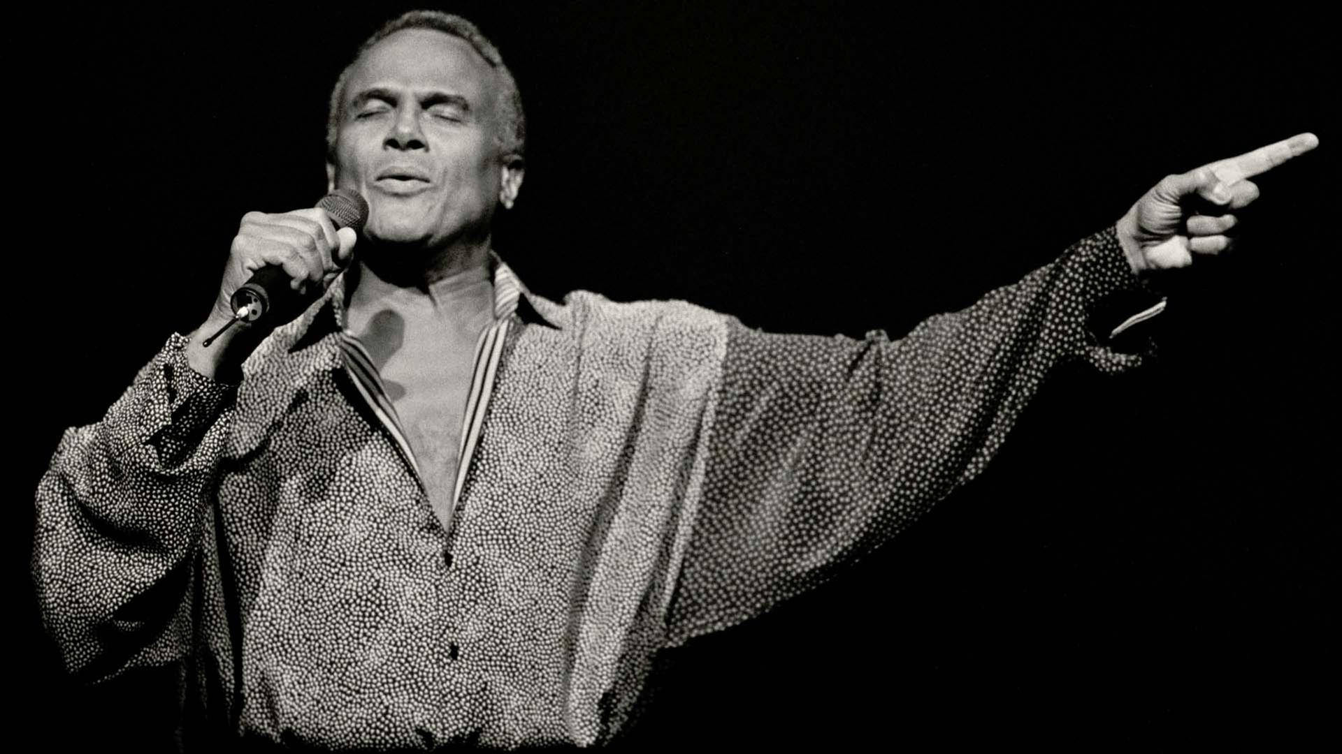 Harry Belafonte Black & White Concert Performance Background