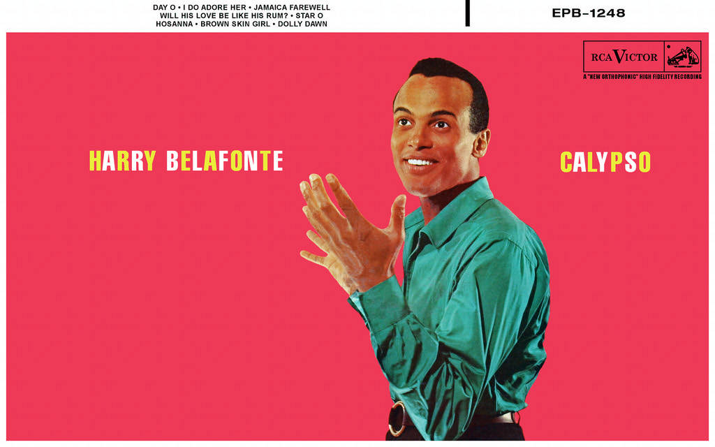 Harry Belafonte Calypso Comic Art Cover Background