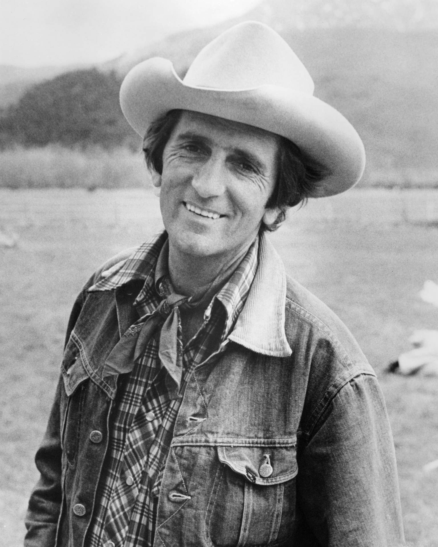 Harry Dean Stanton Cowboy Black And White Photography