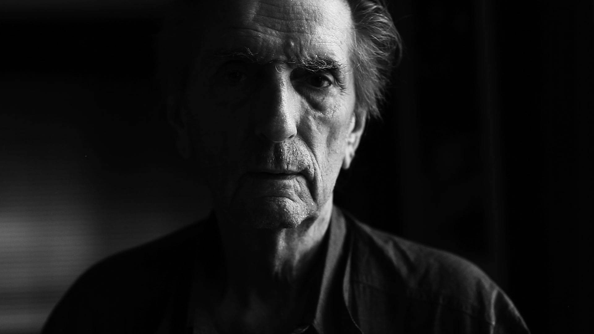 Harry Dean Stanton Dramatic Scene Noir Photo Background