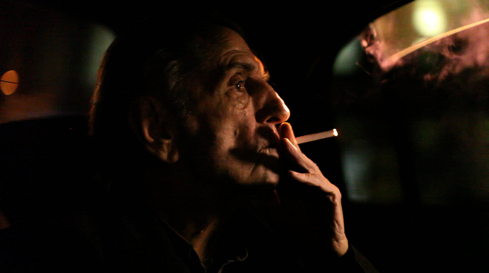 Harry Dean Stanton Smoking Cigarette Photography