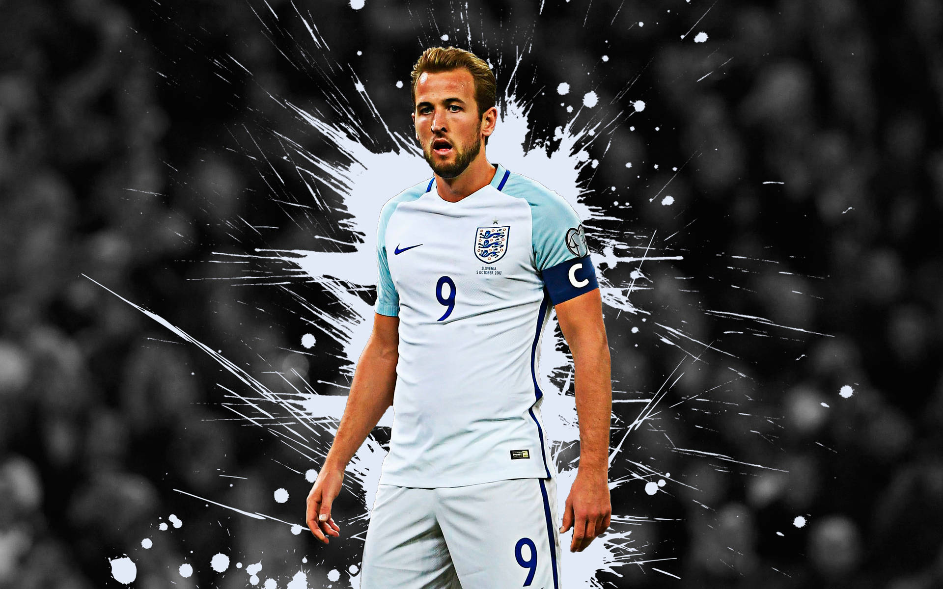 Harry Kane In No. 9 Jersey Background