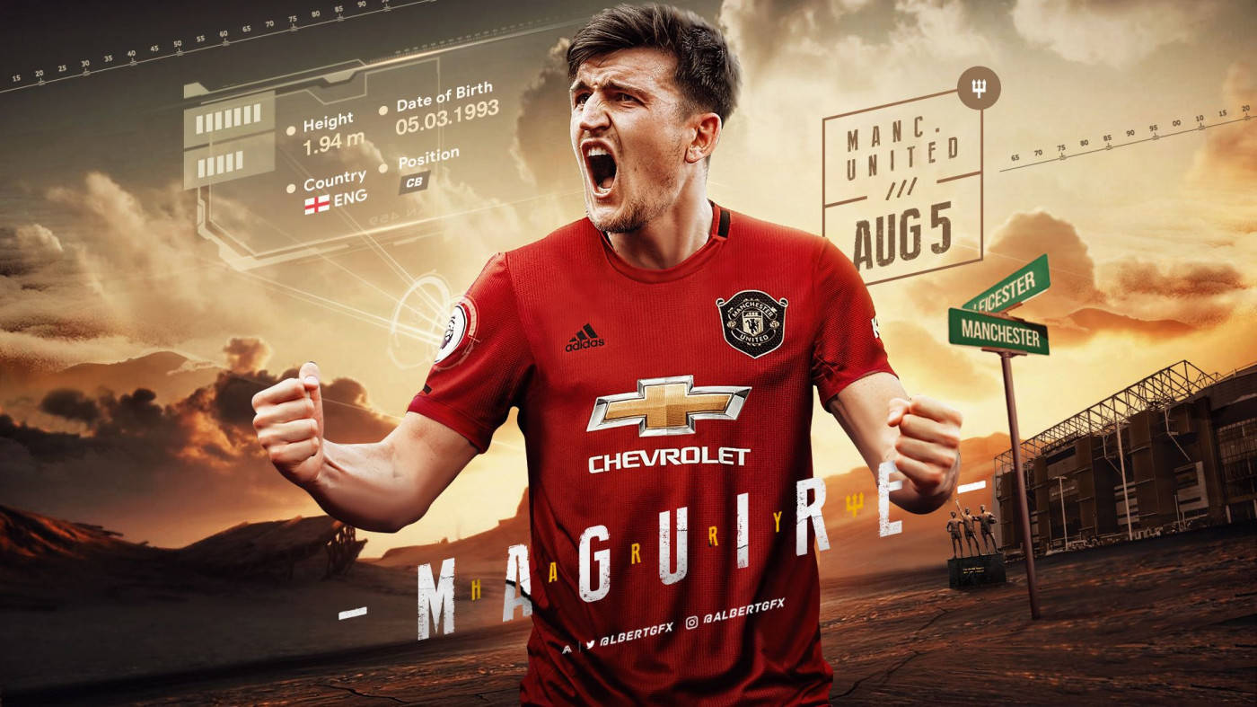 Harry Maguire Cool Fan Art Edit Background