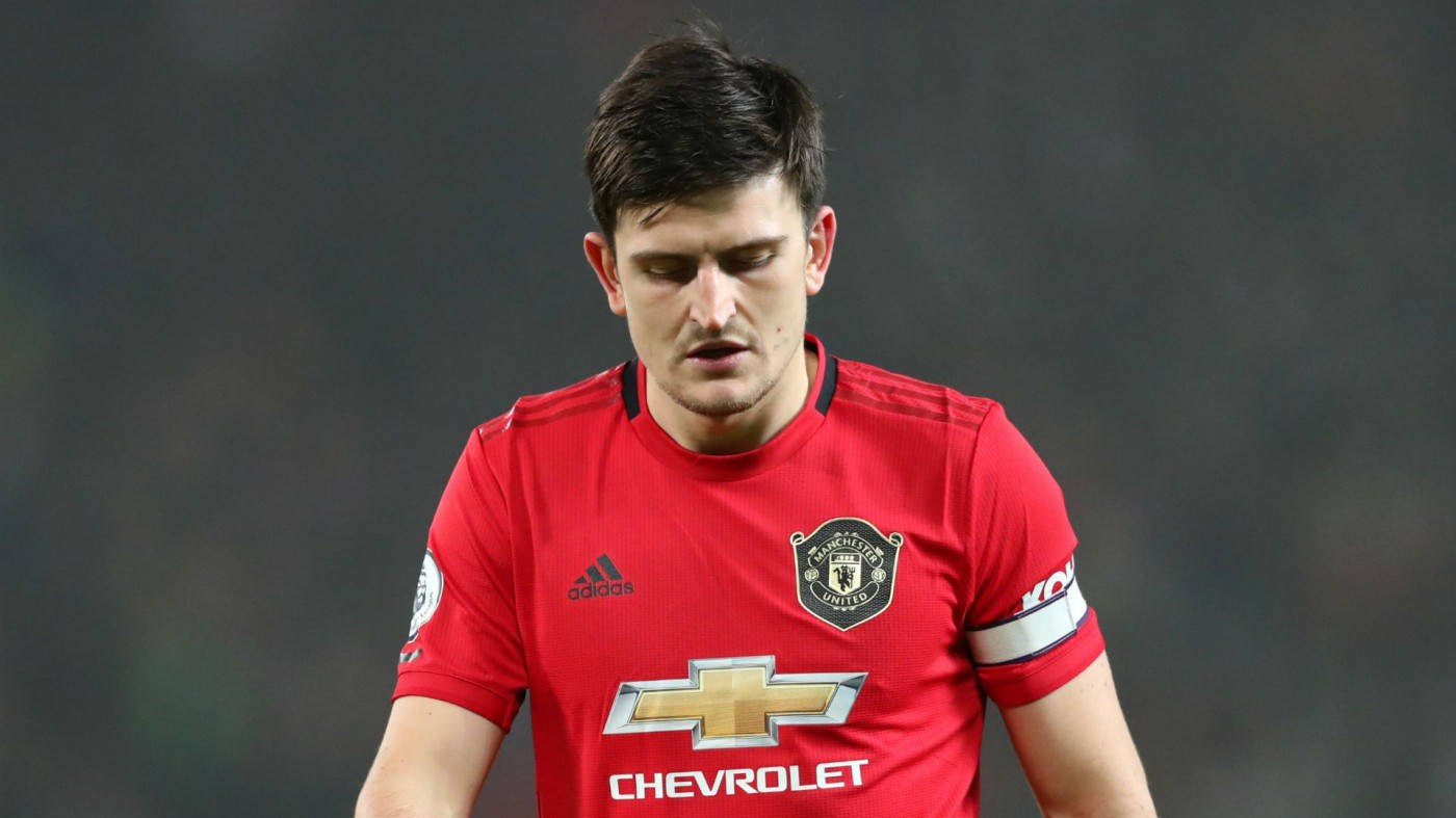 Harry Maguire Looking Down Background