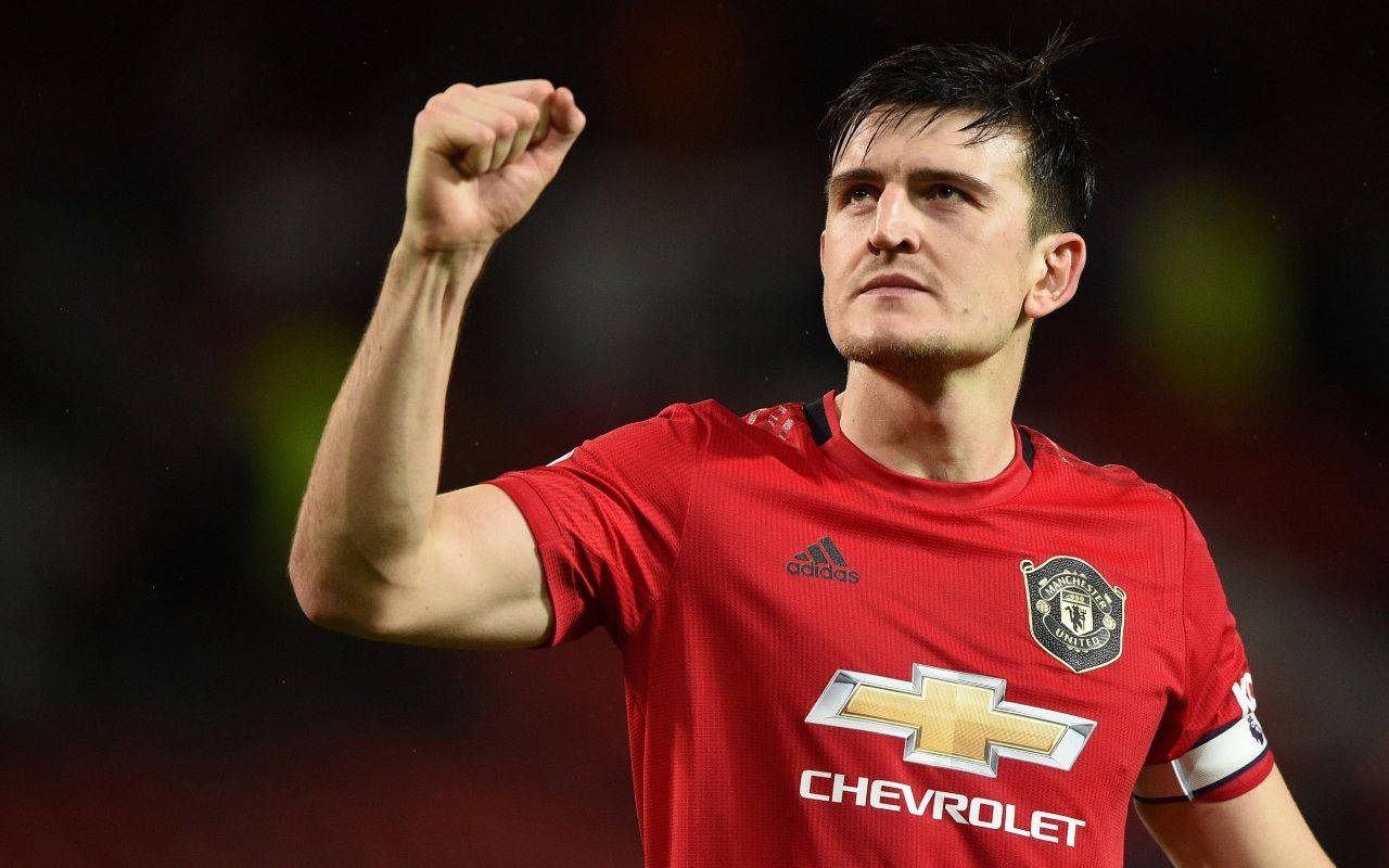 Harry Maguire Raised Fist Background