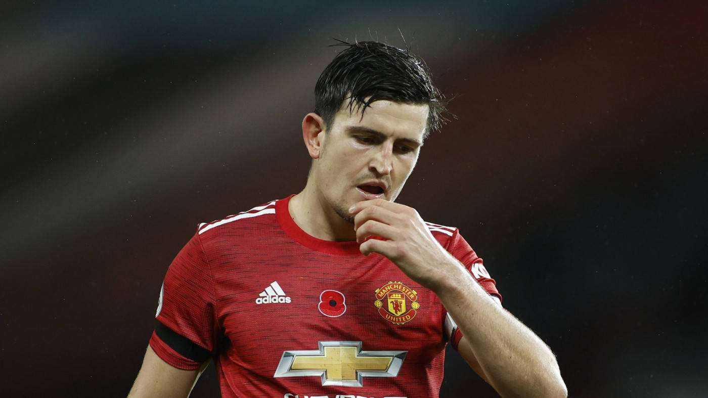 Harry Maguire Rubbing Chin