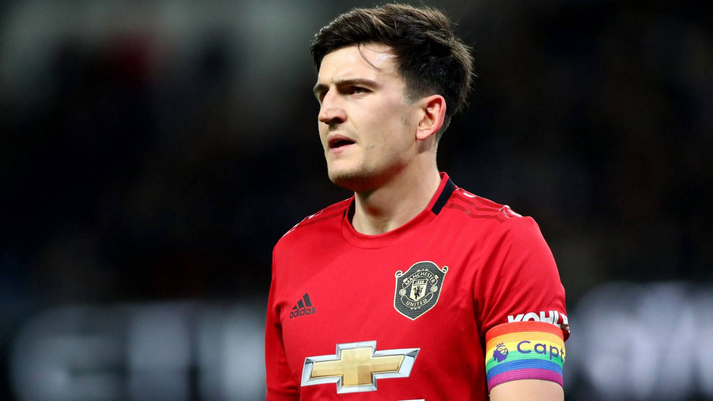 Harry Maguire With A Rainbow Armband Background