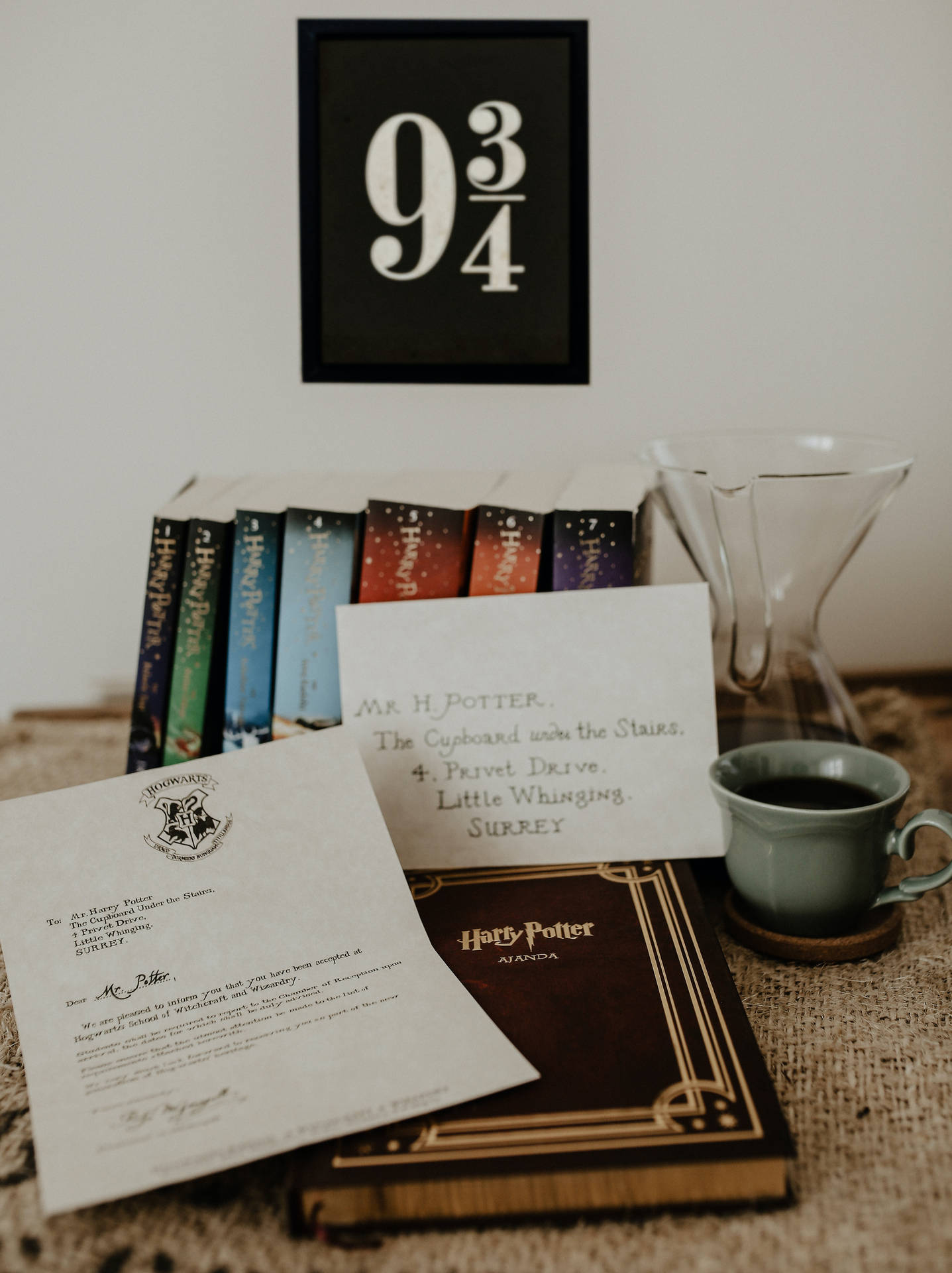 Harry Potter Aesthetic Book And Letter
