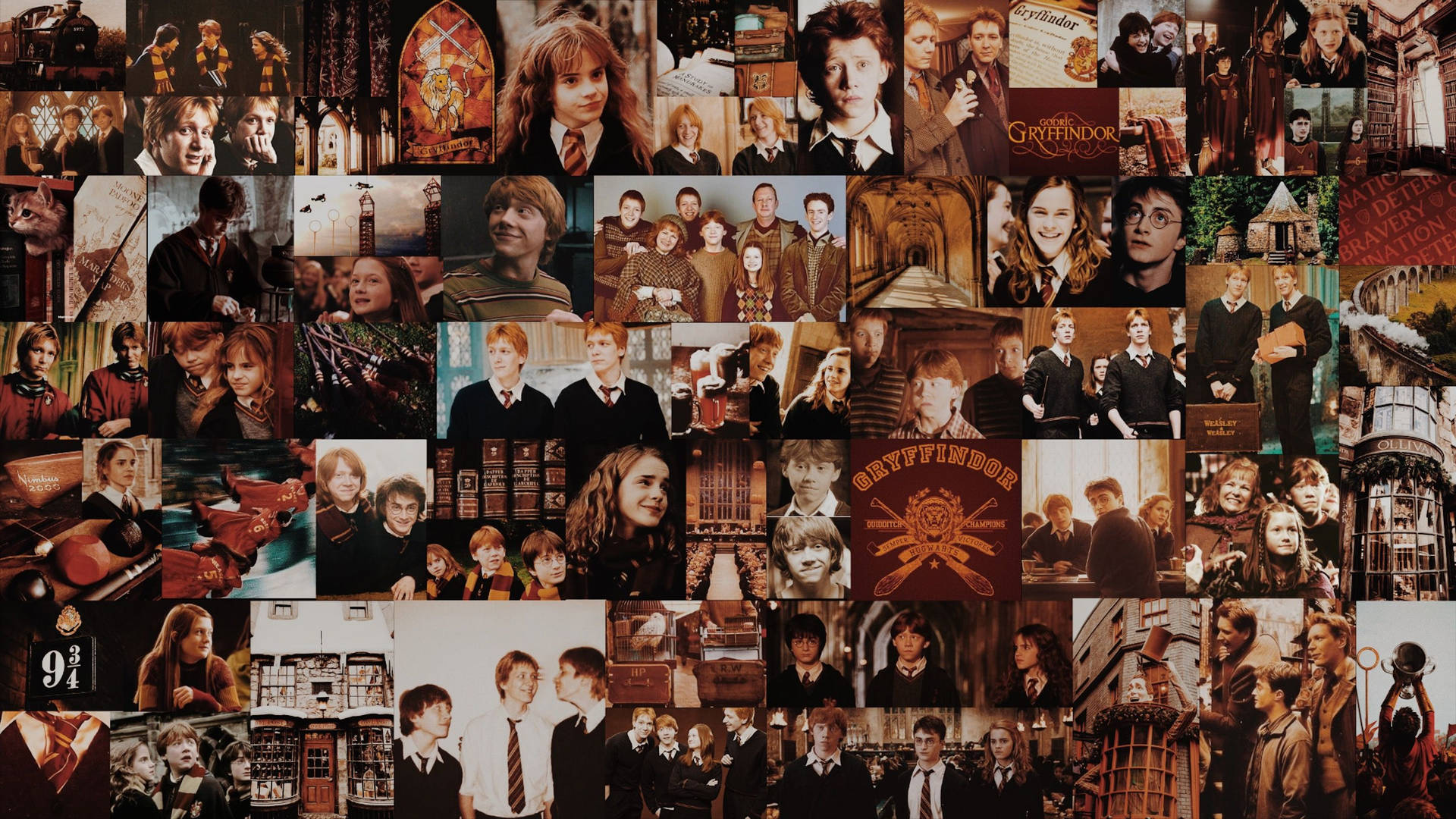 Harry Potter Aesthetic Gryffindor Collage
