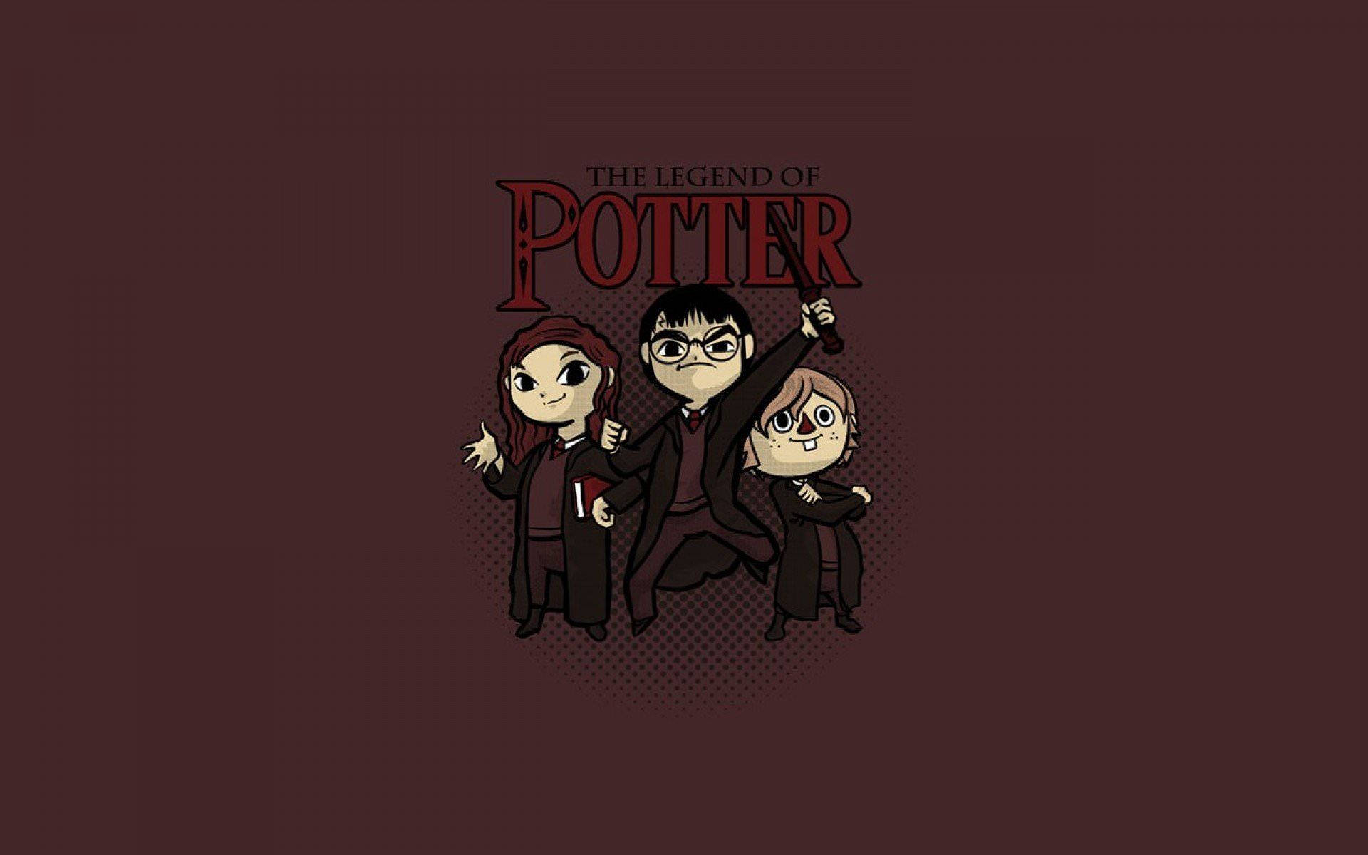 Harry Potter Animated Golden Trio Background
