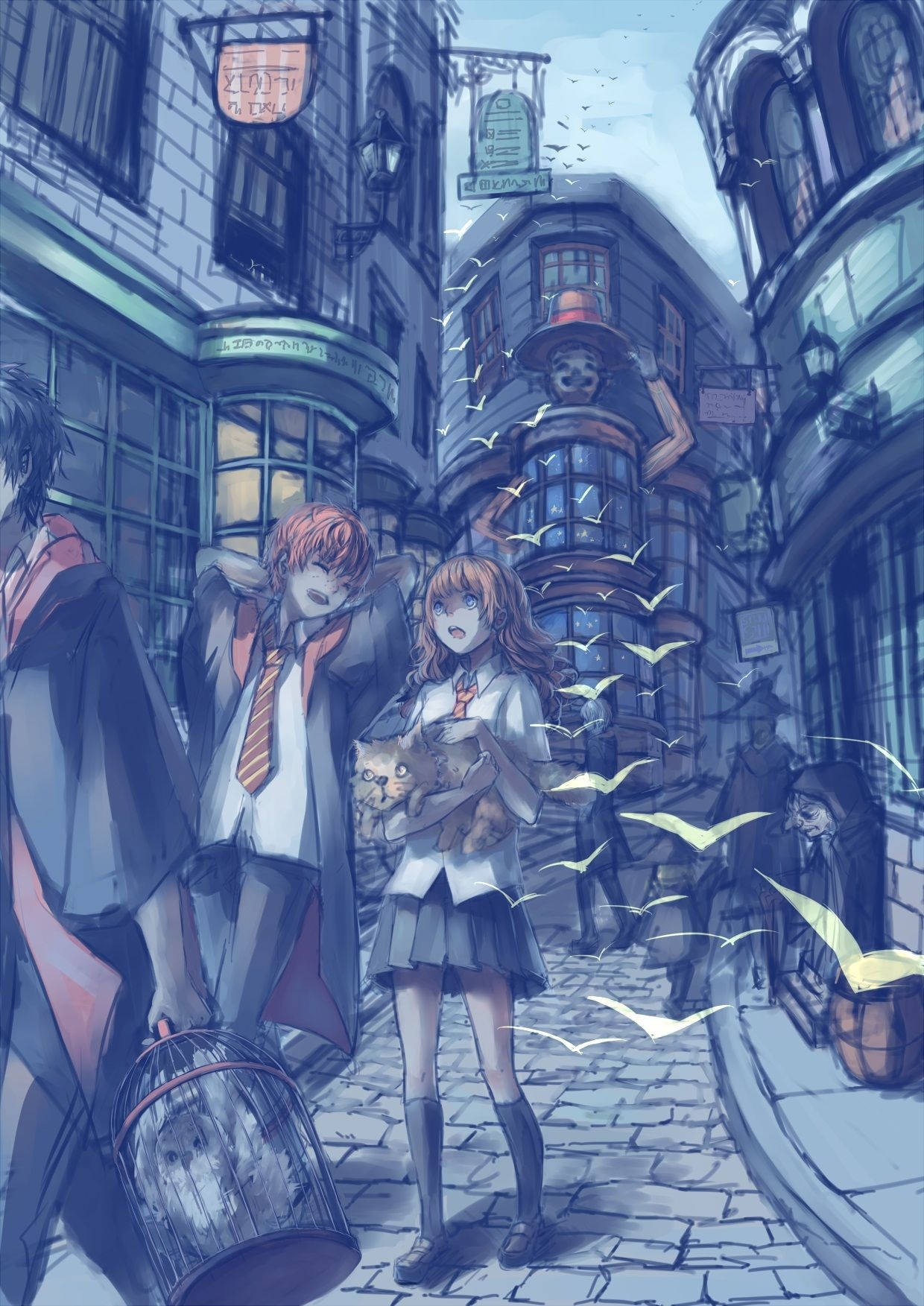 Harry Potter Anime Diagon Alley