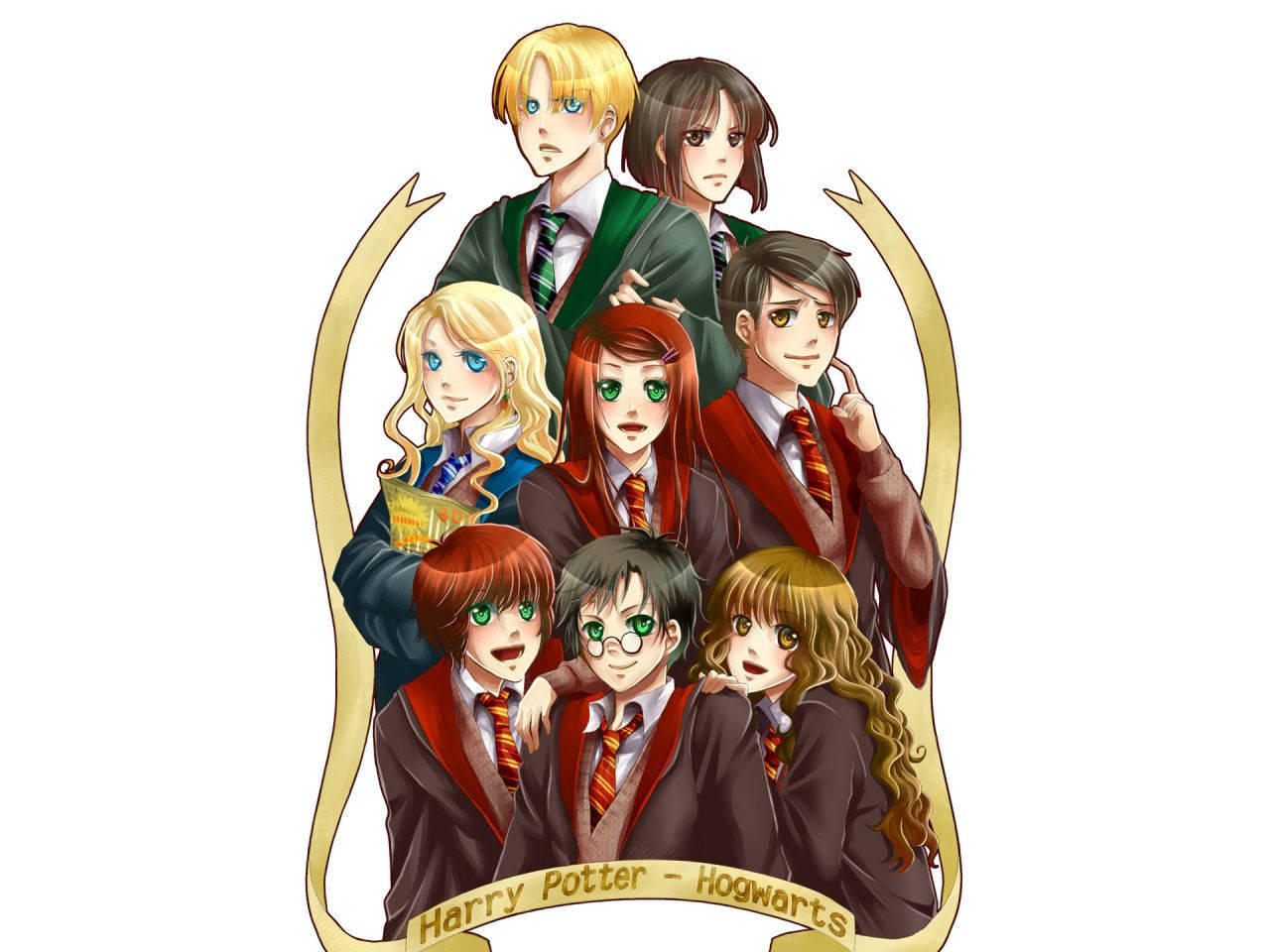 Harry Potter Anime Friends And Enemies