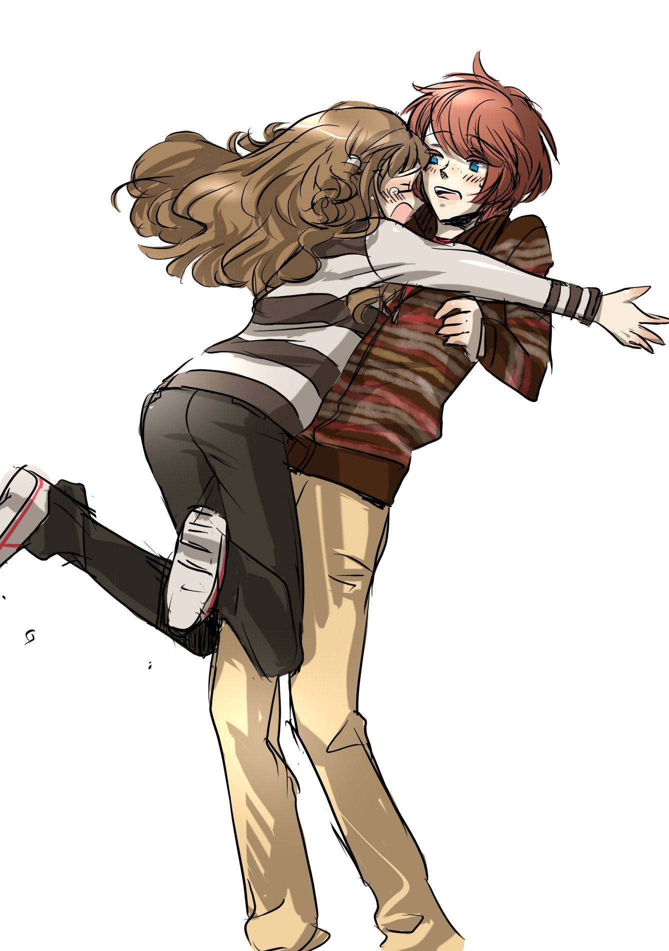 Harry Potter Anime Hermione And Ron