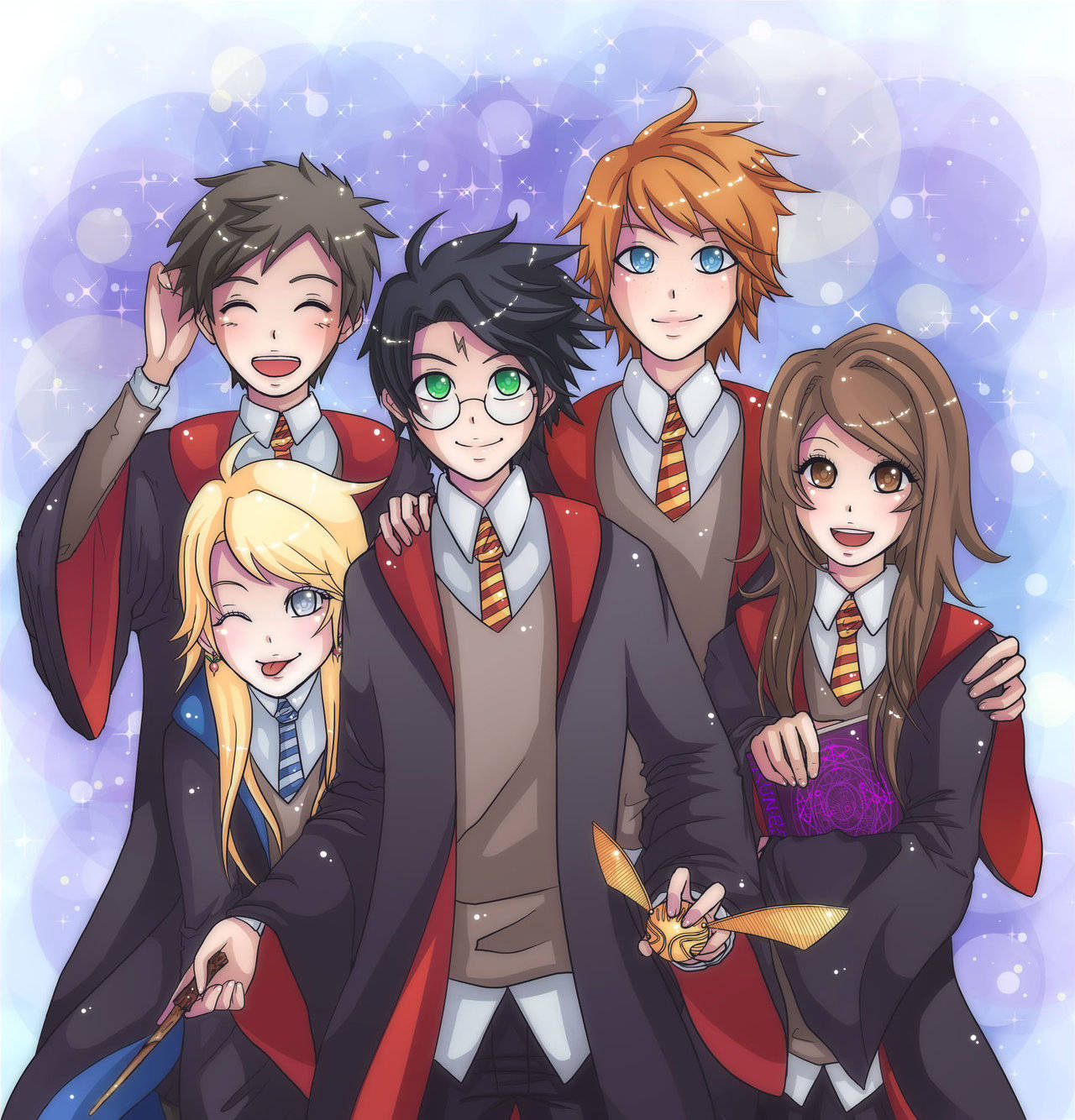 Harry Potter Anime With Friends