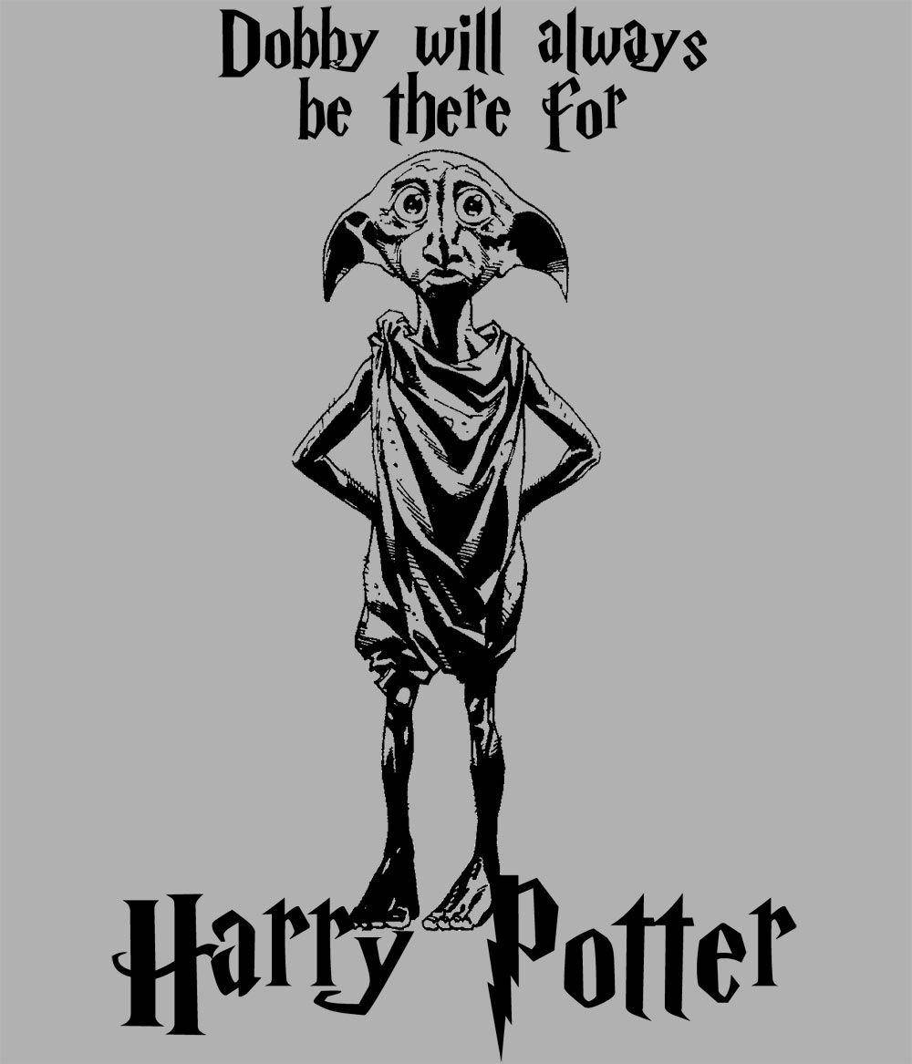 Harry Potter Dobby Black And Gray Fanart Background