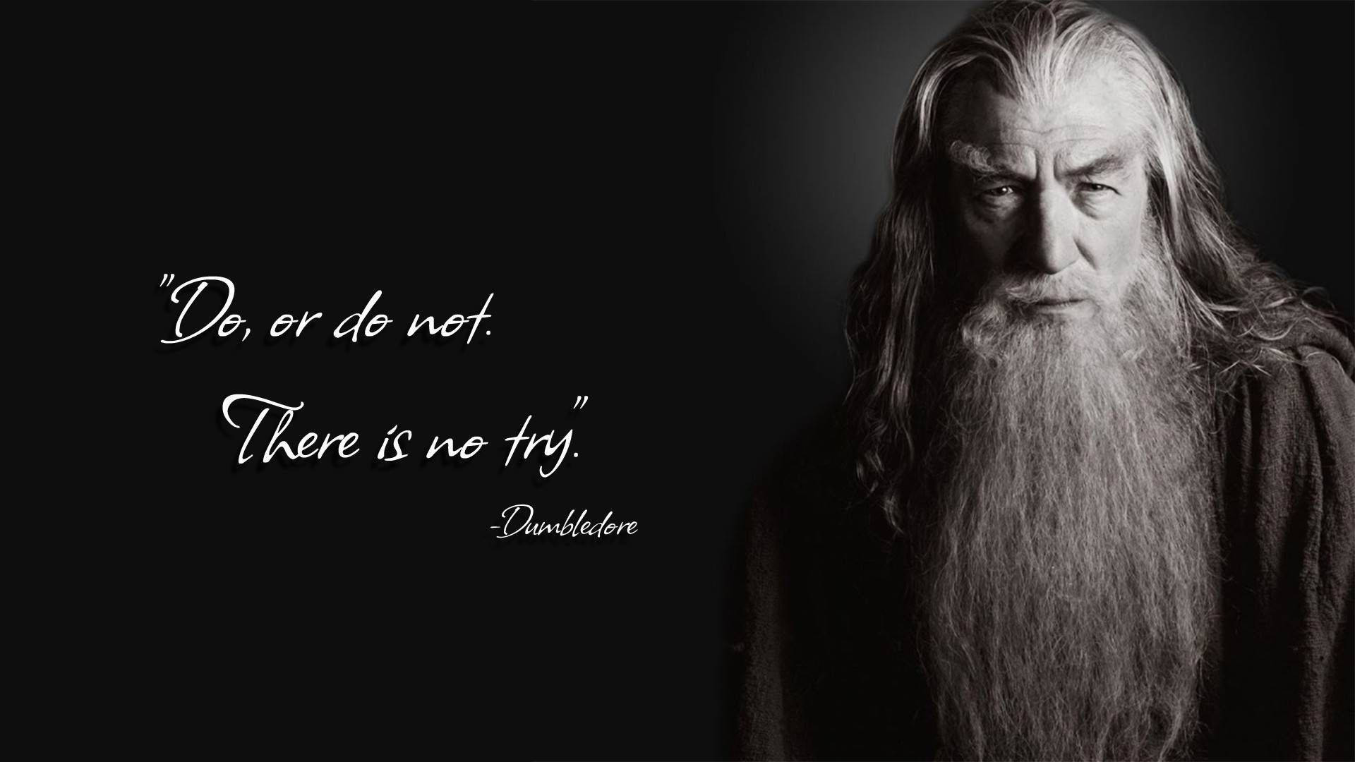 Harry Potter Dumbledore Aesthetic Quote Background