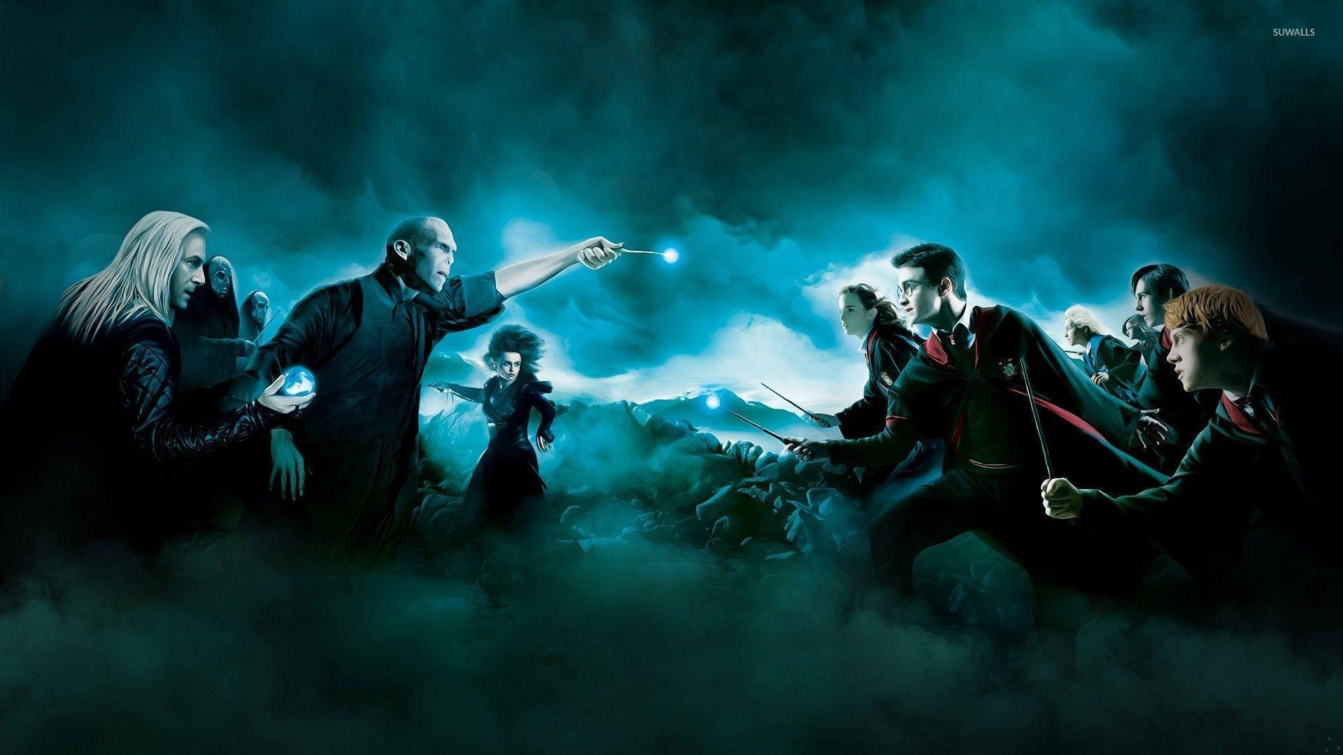 Harry Potter Final Battle Artwork Background