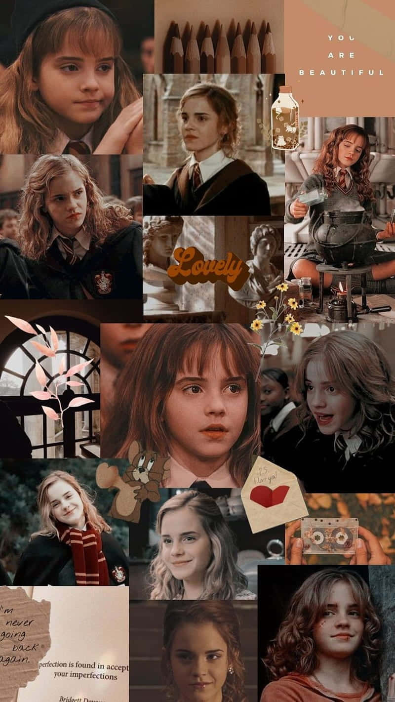 Harry Potter Half Blood Princeall Characters Collage Background