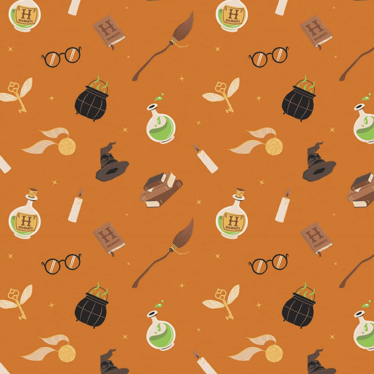 Harry Potter Halloween Cute Art Background