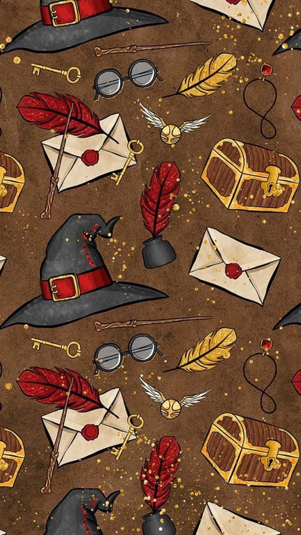 Harry Potter Halloween Cute Envelopes Background