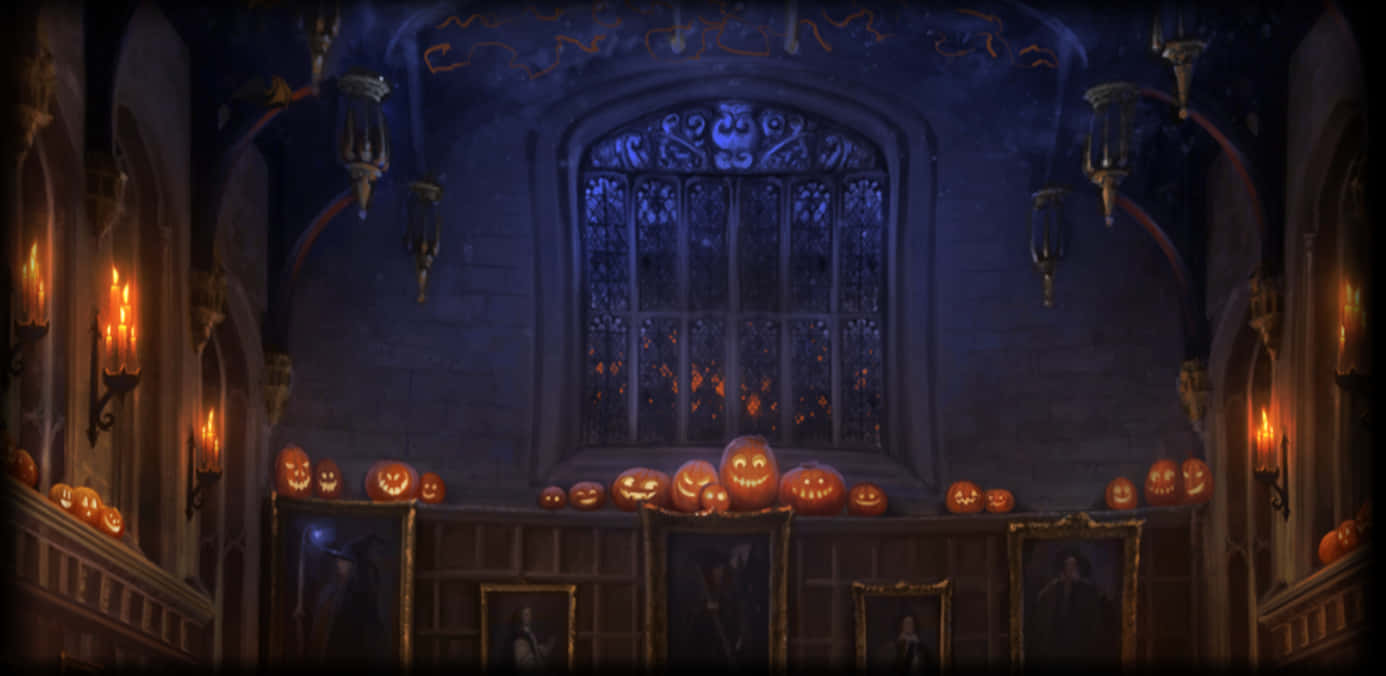 Harry Potter Halloween Dark Room Background