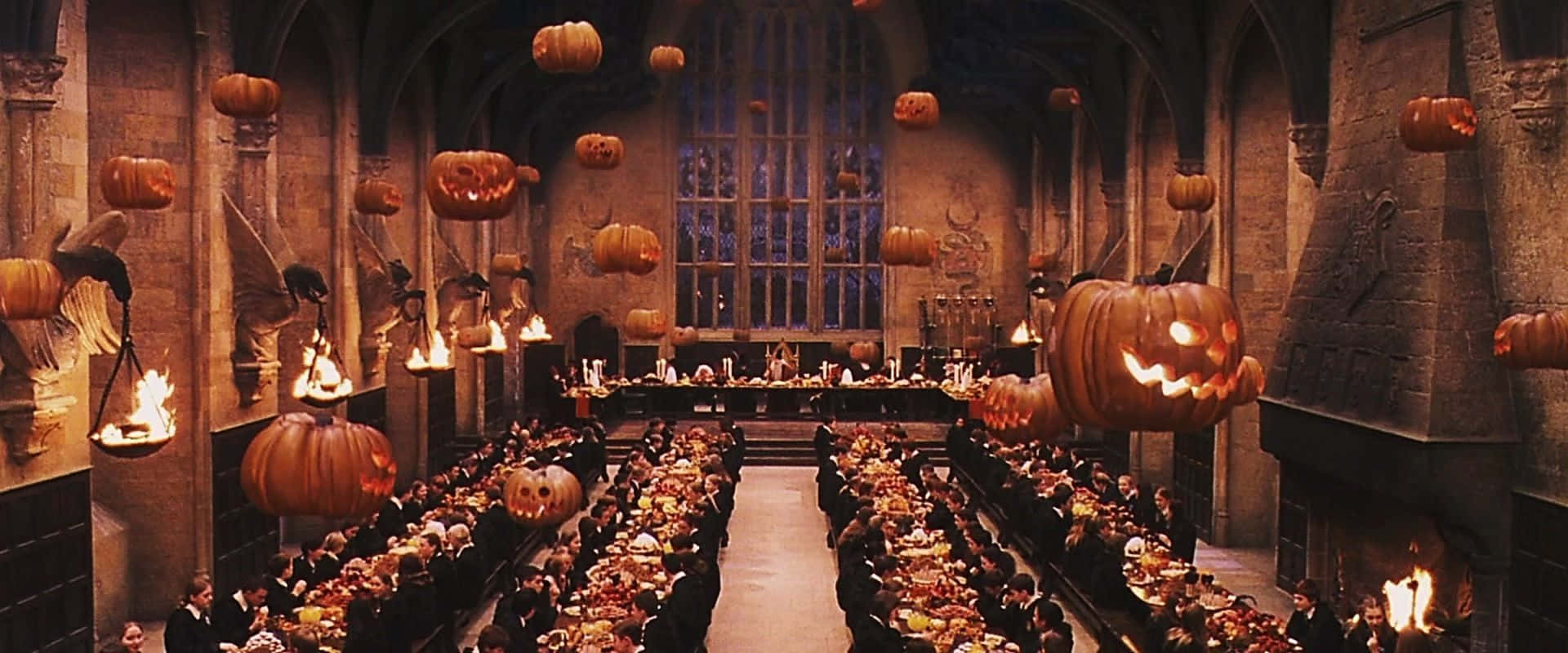 Harry Potter Halloween Long Table Background