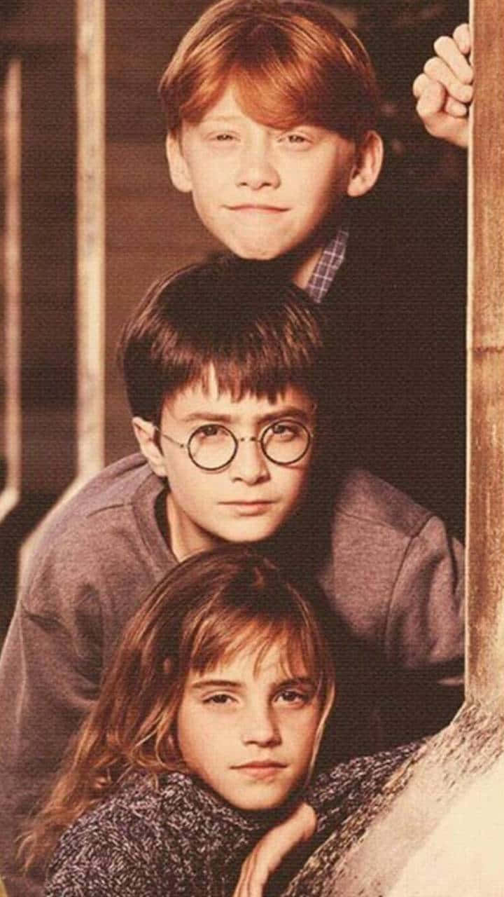 Harry Potter, Hermione Granger And Ron Weasley, The Golden Trio Background