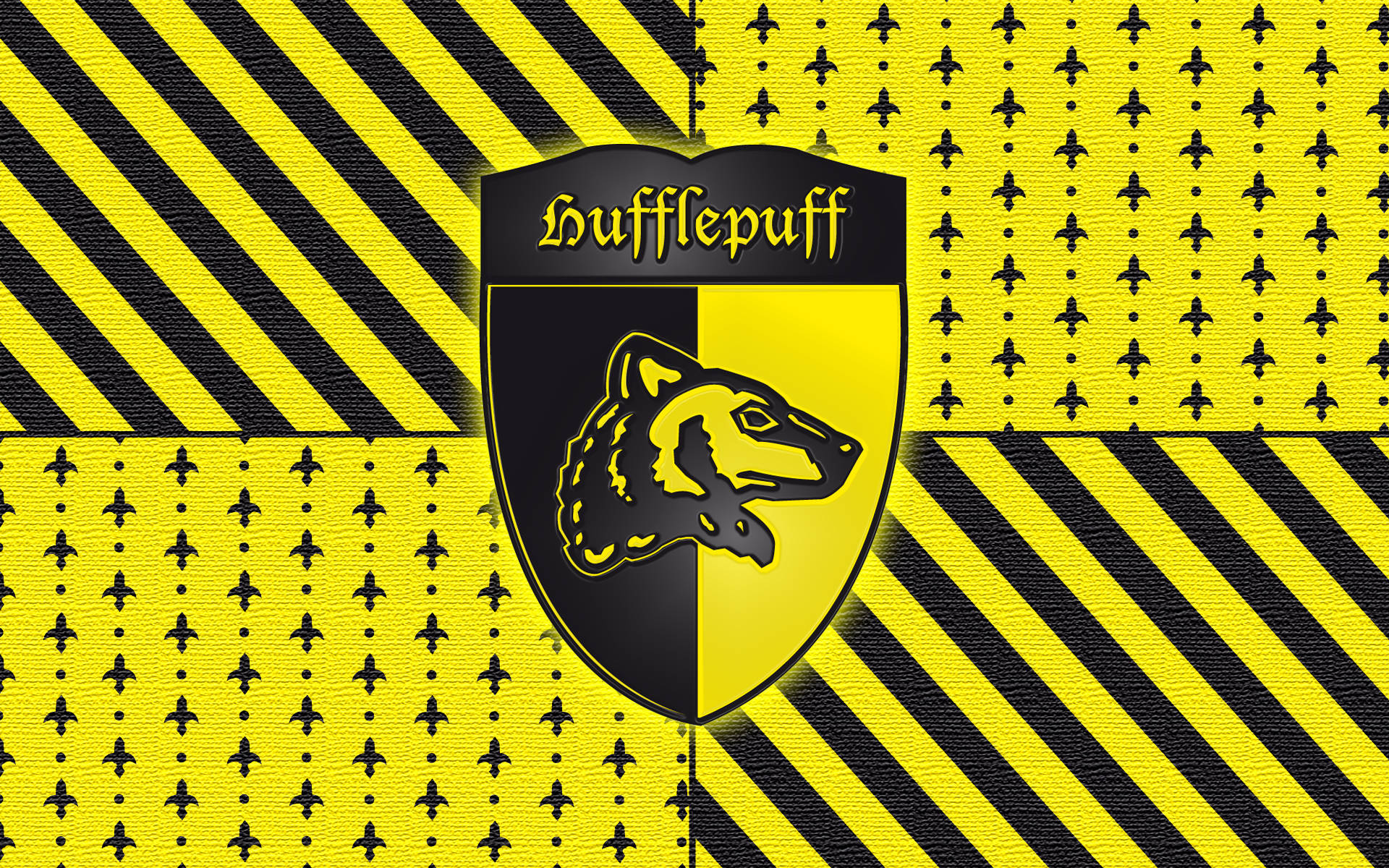 Harry Potter Houses Badger Shield Background