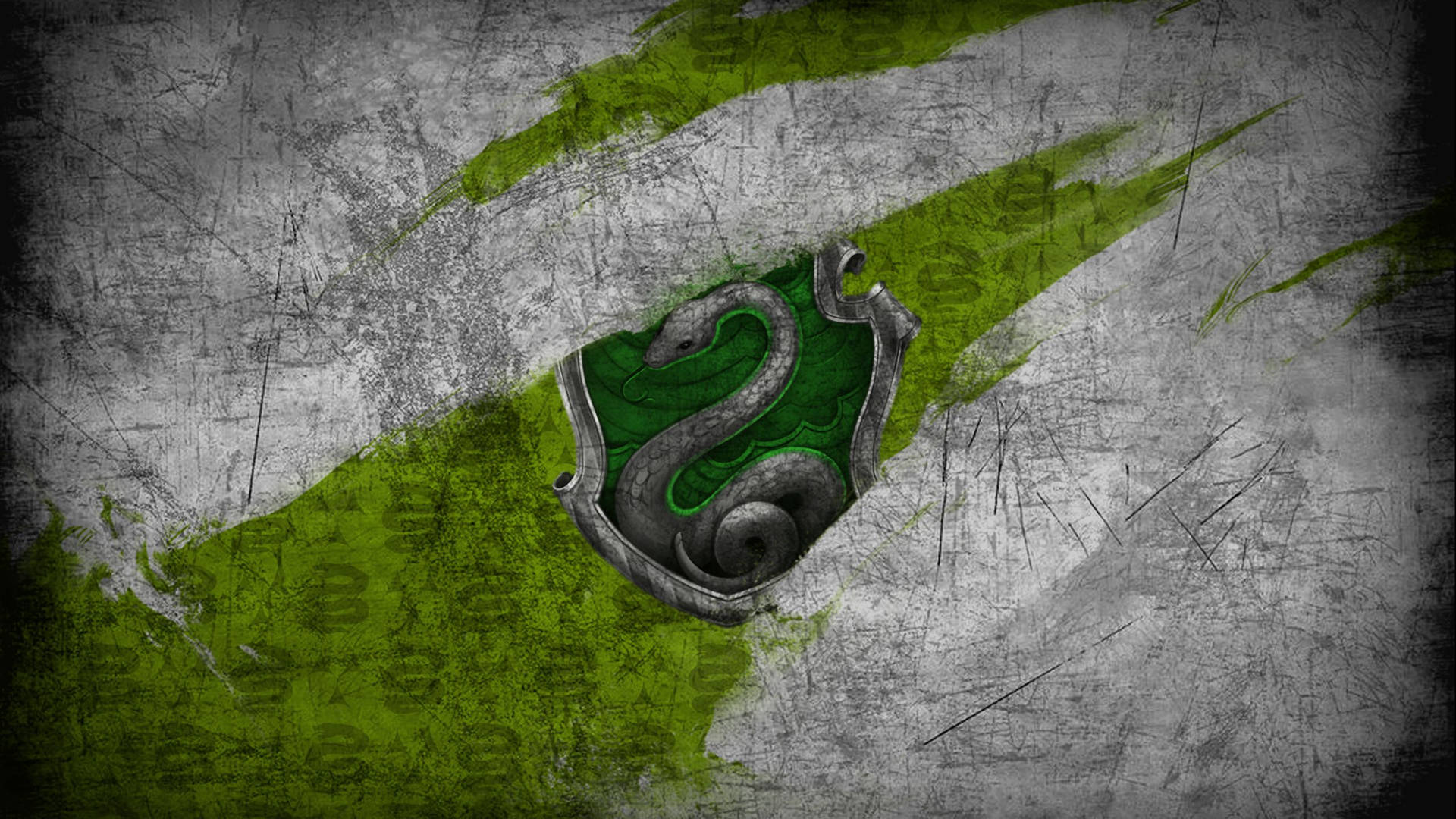 Harry Potter Houses Faded Slytherin Background