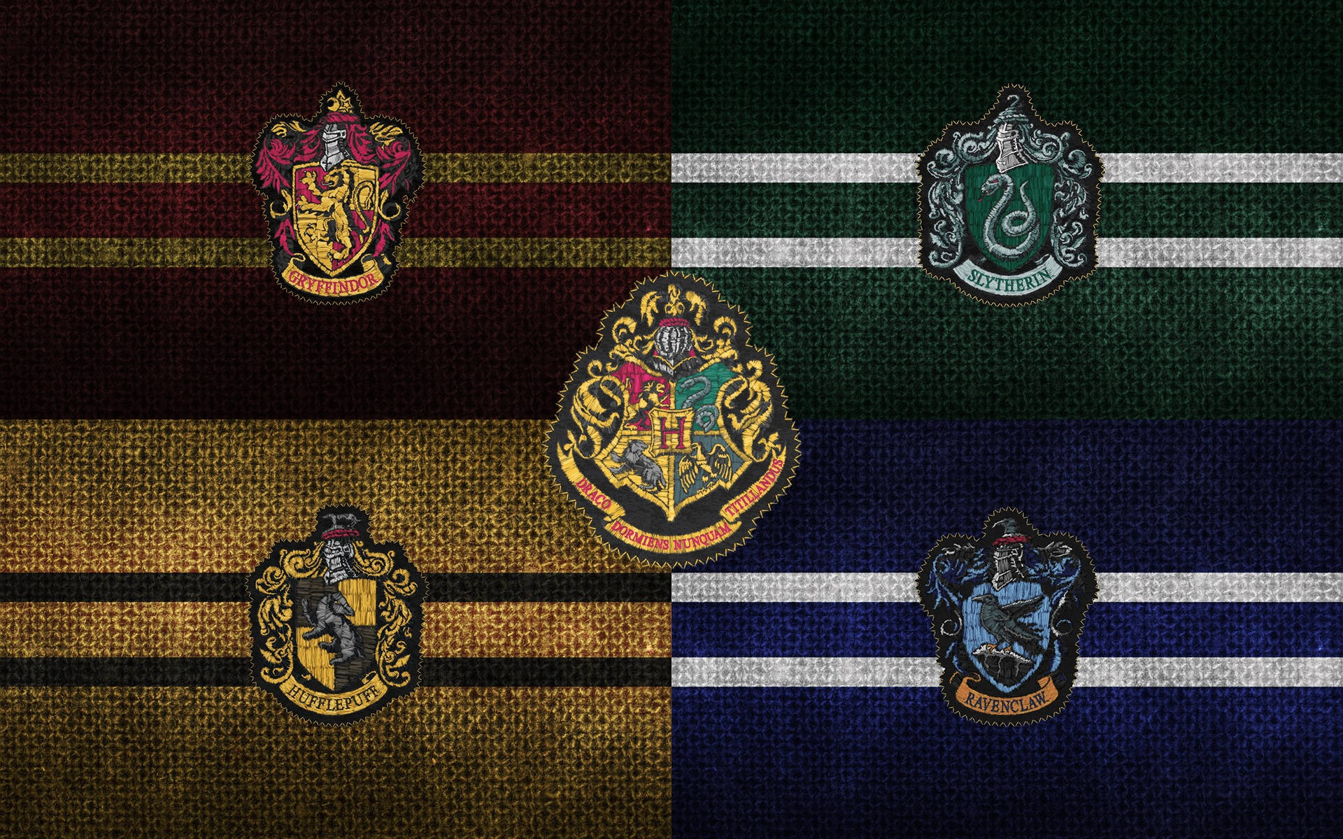 Harry Potter Houses Seals Background