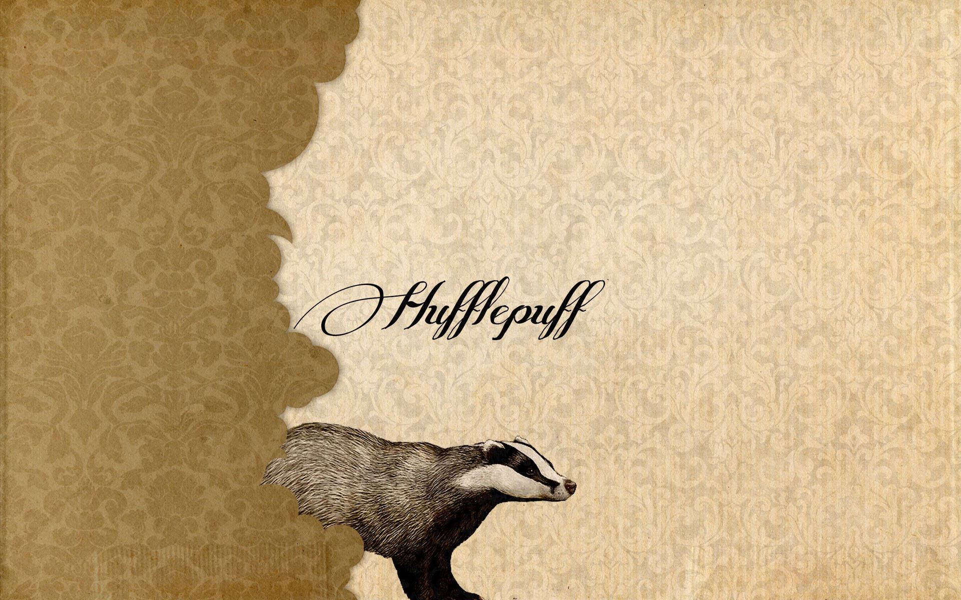 Harry Potter Houses Simple Badger Background