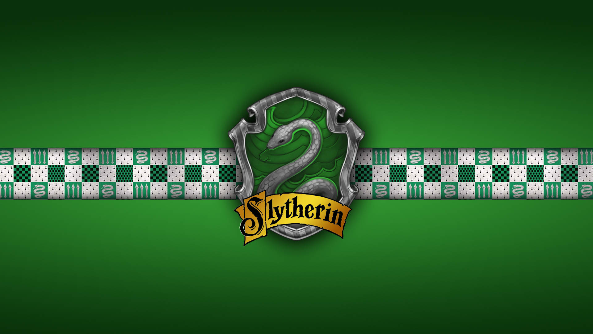 Harry Potter Houses Slytherin Green Background
